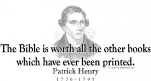 Design #GT188 Patrick Henry - The Bible is worth all the other books