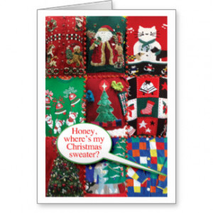Ugly Christmas Sweaters Card