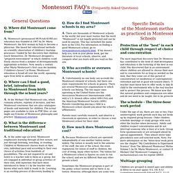 Maria Montessori Quotes (Author of The Absorbent Mind)MONTESSORI FAQ's ...