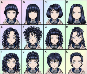 say hairs magnifies your personality in this case hinata still looks a ...