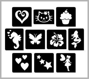 50 girl stencils gsb50 safe fun and easy to use girls pack of self ...