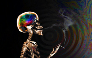 gif drugs weed smoke follow psychedelic trip skull trippy gif trippy ...