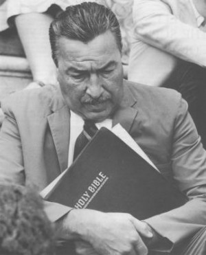 Adam Clayton Powell, Jr. at an anti-Vietnam war demonstration in 1969 ...