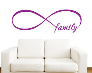 ... Bedroom Home Decor Infinity Loop Wall Quote Vinyl Lettering V953