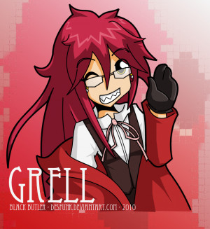 Black Butler Grell By Desfunk Pictures
