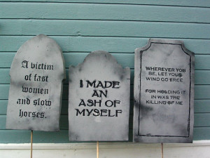 Homemade Tombstones – Results