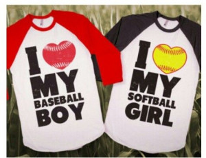 Cute Baseball And Softball Relationships If only i played softball.