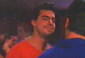 ... one of his first film roles ever, Titus kissed Charlie Sheen in a bar