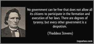 No government can be free that does not allow all its citizens to ...