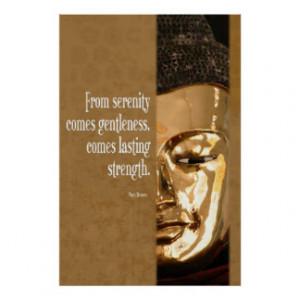 Buddha Serenity Gentleness Strength Poster Poster