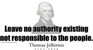 Design #GT130 Thomas Jefferson - Leave no authority existing