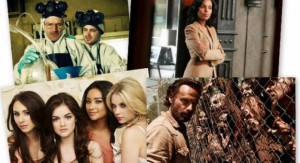 The most popular TV shows on Twitter include (clockwise from top left ...