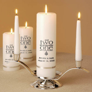 Wedding Unity Candle Set (Source: theruleshavechanged.com)