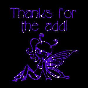 Fairy Add thanks glitter graphic by Pixy