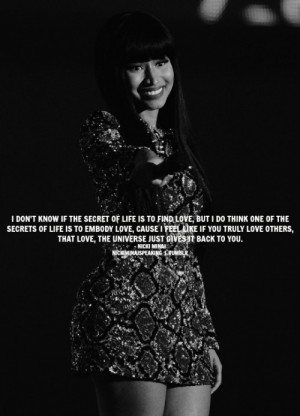 Anonymous: Love Nicki Minaj speaking up for strong ladies :)