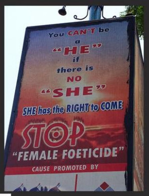 Slogans on Female Foeticide for Term Papers