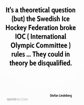 ... Olympic Committee ) rules ... They could in theory be disqualified