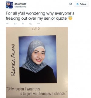 High School Girl's Sassy Senior Quote Goes Viral (Photos)