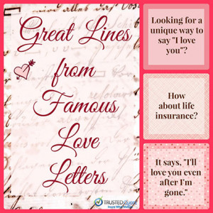 Great Lines from Famous Love Letters