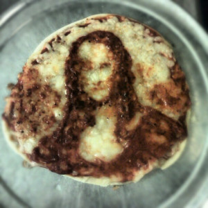 smiley face pizzas at my work and one of the servers asked for the ...