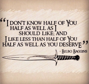 Bilbo baggins BEST QUOTE EVER
