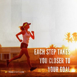 Set a goal and take it one step at a time! Each step takes you closer ...