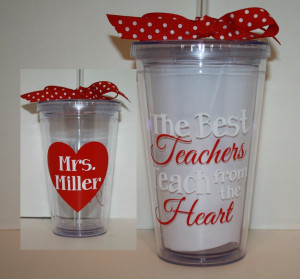 Showing that you can get a tumbler cup and put a quote on it and fill ...