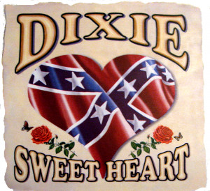 Example of typical “Dixie girl” shirt)