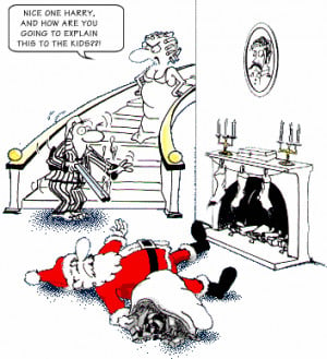 Funny Christmas Cartoons and Santa Cartoons