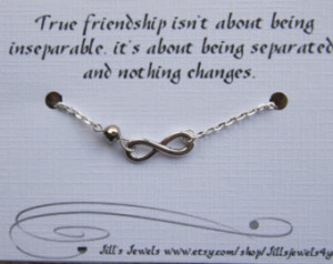 ... Friendship Quote Card- Long Distance Friendship Gift - Friends Forever
