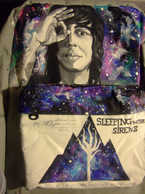 Sleeping With Sirens Tumblr Quotes Custom painted sleeping with