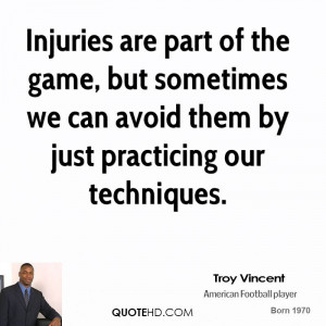 Injuries are part of the game, but sometimes we can avoid them by just ...