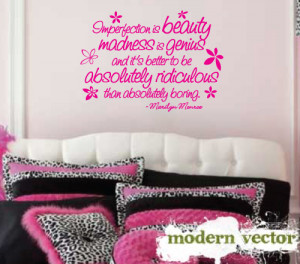 Details about Marilyn Monroe Quote Livingroom Vinyl Wall Quote Decal