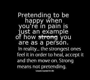 pain. Pain from a broken heart, loss, betrayal and disappointment ...