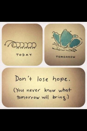 Don't loose hope...