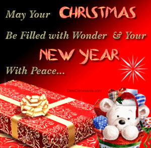 May your Christmas be filled with wonder and your New Year with Peace