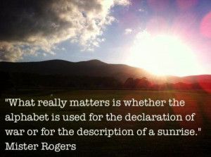 What really matters is whether the alphabet is used for the ...