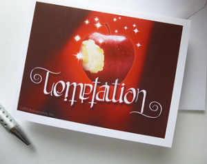 Temptation Ambigram Digital Greeting Card