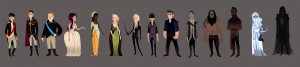 Throne of Glass Character Line Up by ennemme