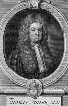 Thomas Fuller (24 June 1654 – 17 September 1734) was a British ...