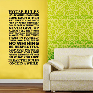 Wall-Decals-Quotes-And-Saying-House-Rules-Wall-Stickers-Sentences-3D ...