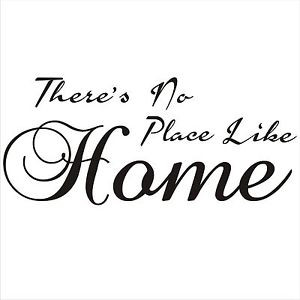 There's No Place Like Home vinyl wall art decal sticker quote BEA