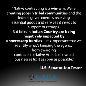 NACA Applauds Senator Tester & Congressman Young Support of Native ...