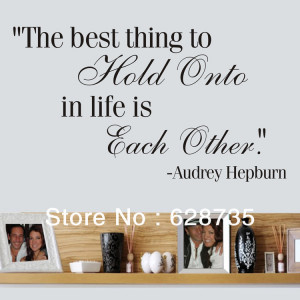 ebay-hot-free-shipping-AUDREY-HEPBURN-wall-quotes-the-best-thing-in ...