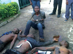 Five suspected armed robbers were today killed by Policemen attached ...