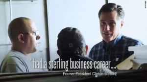 Romney quotes Bill Clinton in new ad about experience
