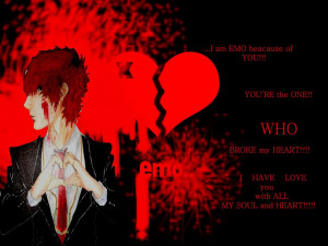 My Soul and Heart Emo Quote desktop Wallpaper background
