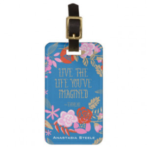 Personalized Inspiration Live Life Imagined Quote Tags For Luggage