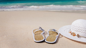 Summer Beach Quotes Relaxing on a beach in summer