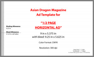 Half Page Magazine Ad Template 12 Pagehorizontal